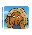 海のヤマンバギャル@SFW（個別スタンプ：18）