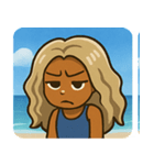 海のヤマンバギャル@SFW（個別スタンプ：19）