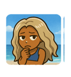 海のヤマンバギャル@SFW（個別スタンプ：23）