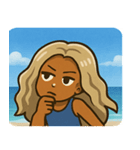 海のヤマンバギャル@SFW（個別スタンプ：24）