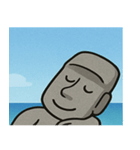 海のモアイ像3@SFW（個別スタンプ：5）
