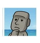 海のモアイ像3@SFW（個別スタンプ：8）