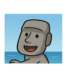 海のモアイ像3@SFW（個別スタンプ：9）