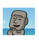 海のモアイ像3@SFW（個別スタンプ：10）