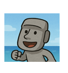 海のモアイ像3@SFW（個別スタンプ：13）