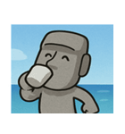 海のモアイ像3@SFW（個別スタンプ：15）