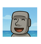 海のモアイ像3@SFW（個別スタンプ：17）