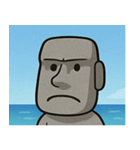 海のモアイ像3@SFW（個別スタンプ：18）