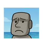 海のモアイ像3@SFW（個別スタンプ：19）