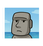 海のモアイ像3@SFW（個別スタンプ：20）