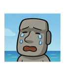 海のモアイ像3@SFW（個別スタンプ：21）