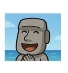 海のモアイ像3@SFW（個別スタンプ：22）