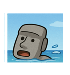海のモアイ像3@SFW（個別スタンプ：28）