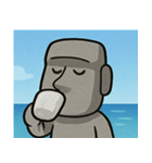 海のモアイ像3@SFW（個別スタンプ：31）