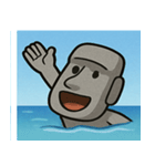 海のモアイ像3@SFW（個別スタンプ：32）