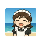 海のメイド@SFW（個別スタンプ：1）