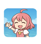 海の魔法少女@SFW（個別スタンプ：1）