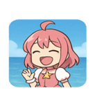 海の魔法少女@SFW（個別スタンプ：6）