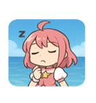 海の魔法少女@SFW（個別スタンプ：7）