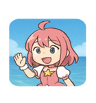 海の魔法少女@SFW（個別スタンプ：9）