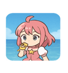海の魔法少女@SFW（個別スタンプ：15）