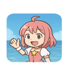 海の魔法少女@SFW（個別スタンプ：21）