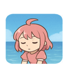 海の魔法少女@SFW（個別スタンプ：24）