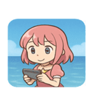 海の魔法少女@SFW（個別スタンプ：28）