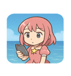 海の魔法少女@SFW（個別スタンプ：29）