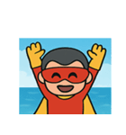 海のヒーロー@SFW（個別スタンプ：1）
