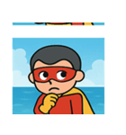 海のヒーロー@SFW（個別スタンプ：8）