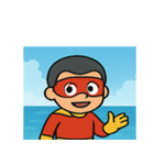 海のヒーロー@SFW（個別スタンプ：17）