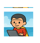 海のヒーロー@SFW（個別スタンプ：28）