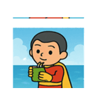 海のヒーロー@SFW（個別スタンプ：30）