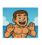 海のボディービルダー@SFW（個別スタンプ：3）