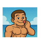 海のボディービルダー@SFW（個別スタンプ：6）