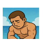 海のボディービルダー@SFW（個別スタンプ：7）