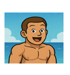 海のボディービルダー@SFW（個別スタンプ：9）