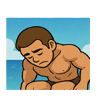 海のボディービルダー@SFW（個別スタンプ：11）
