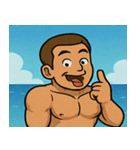 海のボディービルダー@SFW（個別スタンプ：13）