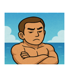 海のボディービルダー@SFW（個別スタンプ：14）