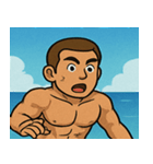 海のボディービルダー@SFW（個別スタンプ：16）