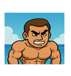海のボディービルダー@SFW（個別スタンプ：18）