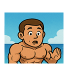 海のボディービルダー@SFW（個別スタンプ：20）
