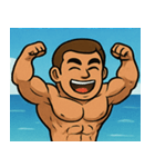 海のボディービルダー@SFW（個別スタンプ：22）