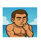 海のボディービルダー@SFW（個別スタンプ：23）