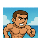 海のボディービルダー@SFW（個別スタンプ：24）