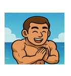 海のボディービルダー@SFW（個別スタンプ：25）
