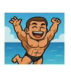 海のボディービルダー@SFW（個別スタンプ：26）