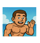 海のボディービルダー@SFW（個別スタンプ：32）